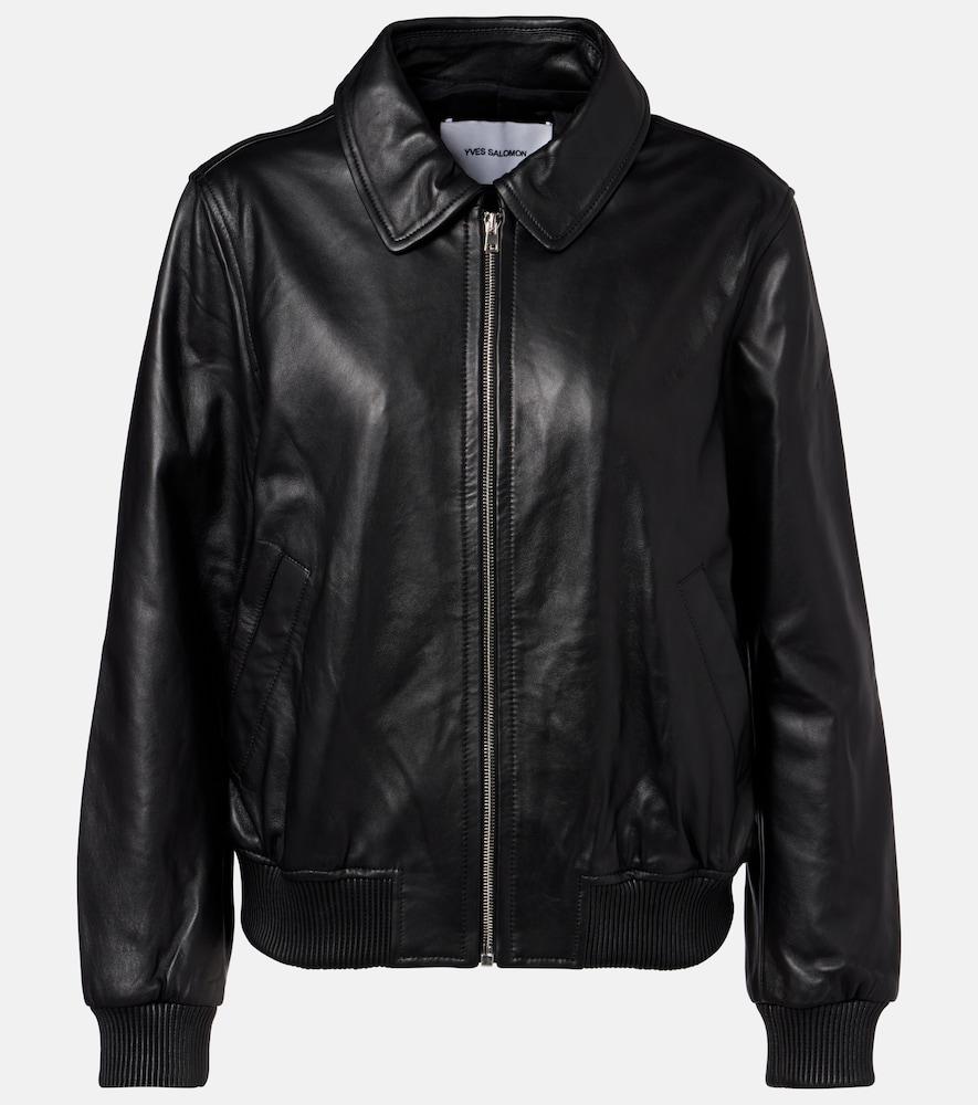 yves salomon leather jacket