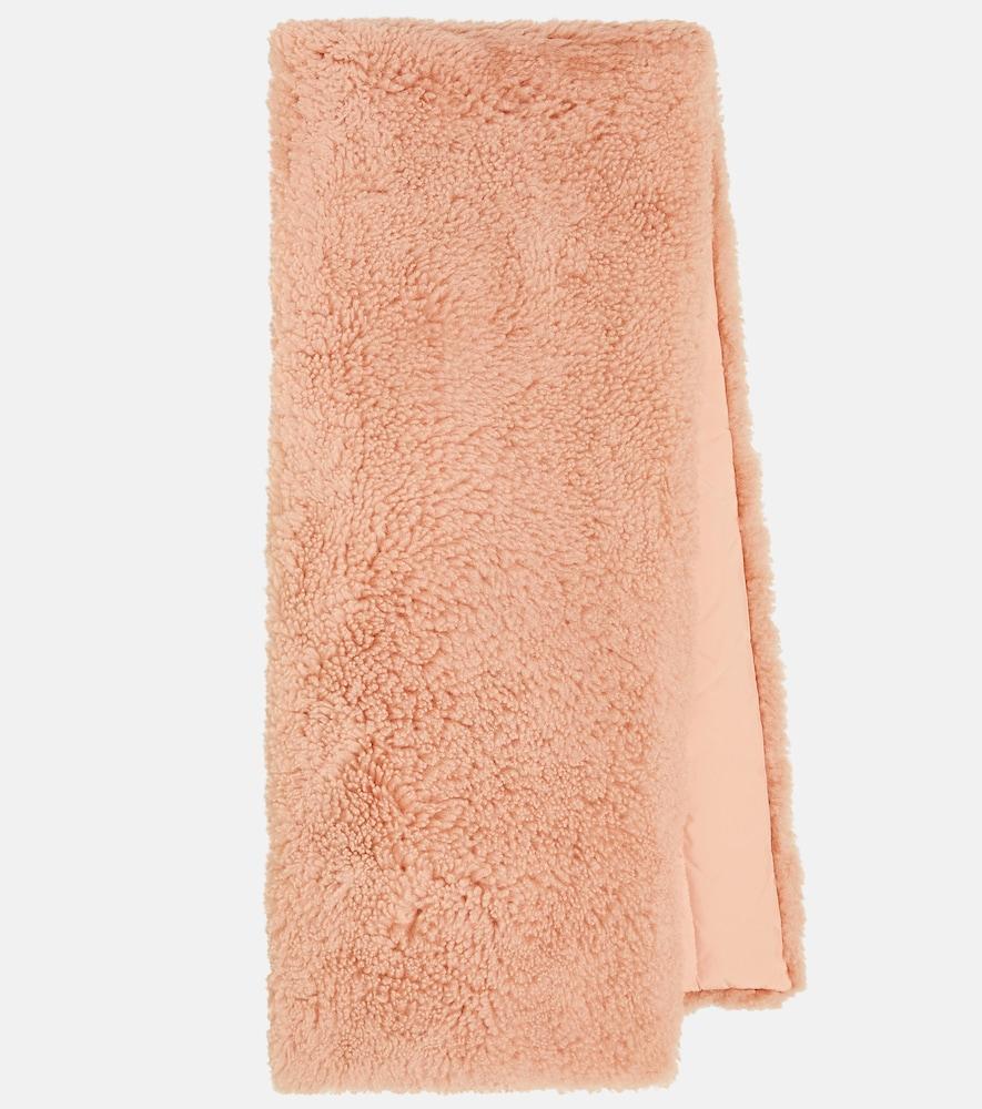 yves salomon padded shearling scarf