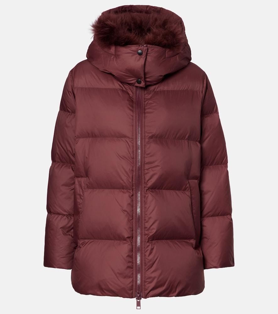 yves salomon quilted down jacket