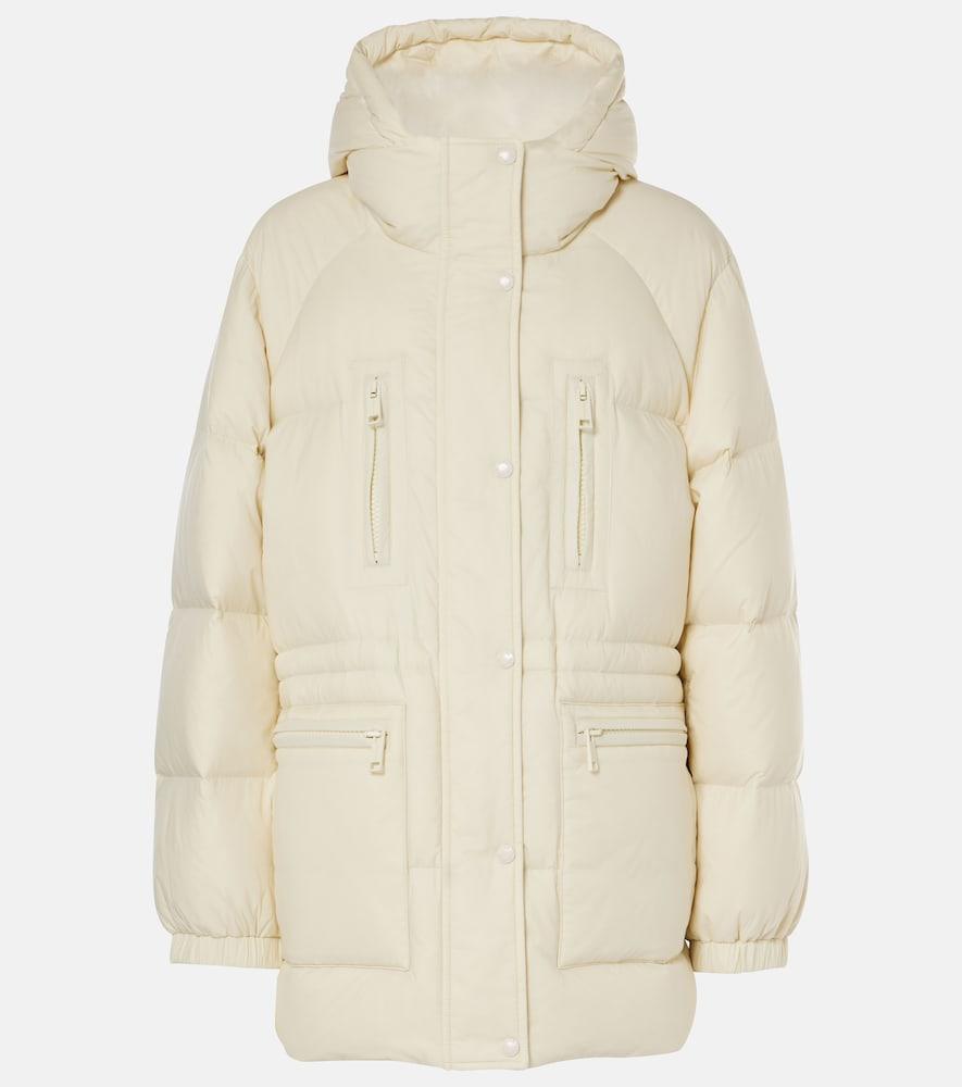 yves salomon shearling-trimmed down jacket