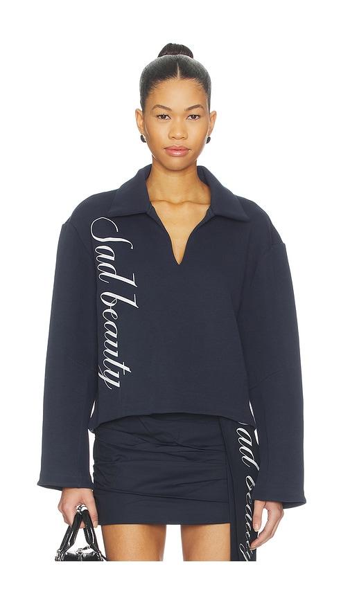 zemeta sad beauty oversize pullover in navy. - size l (also in xs, s)