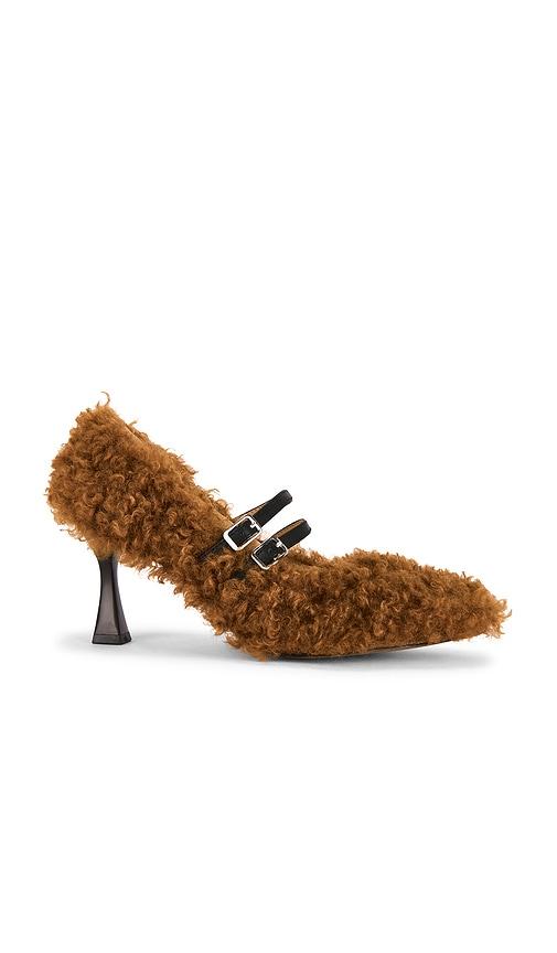 zemeta teddy heel in brown. - size 10 (also in 5, 6, 8, 9)