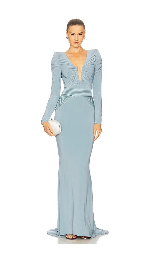 zhivago bloom gown in baby blue. - size 2 (also in 4, 6)