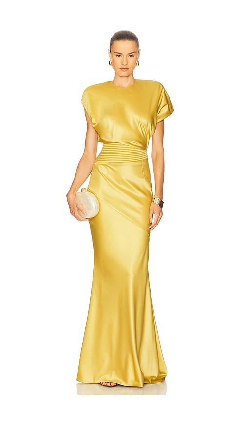 zhivago bond gown in yellow. - size 0 (also in 2)