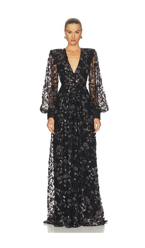 zhivago dear heart gown in black. - size 2 (also in 4, 6, 8)