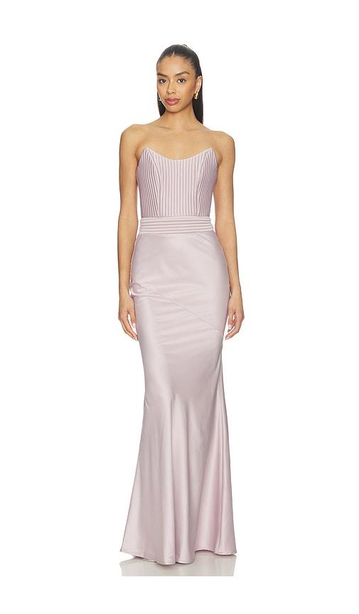 zhivago germaine gown in pink. - size 0 (also in 12)