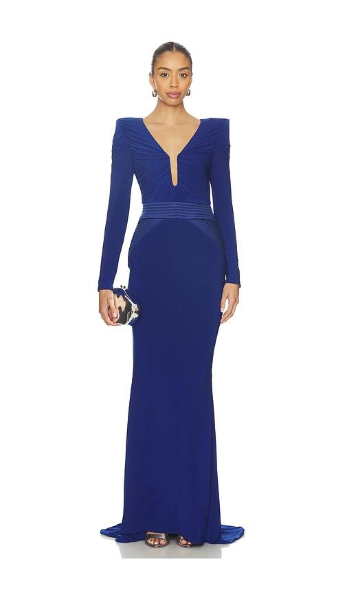 zhivago the bloom gown in blue. - size 2 (also in 4)