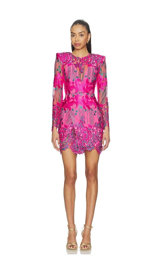 zhivago violets and music mini dress in fuchsia. - size 0 (also in 10, 12)