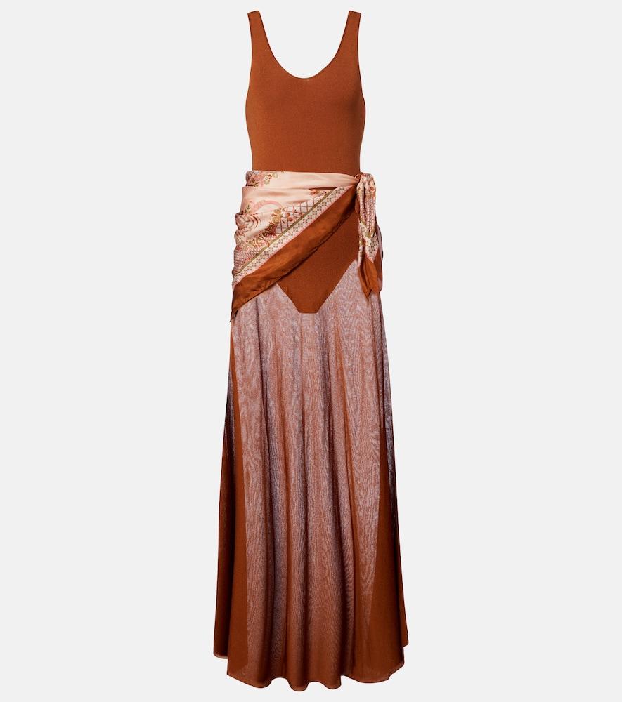 zimmermann aster scarf-detail maxi dress