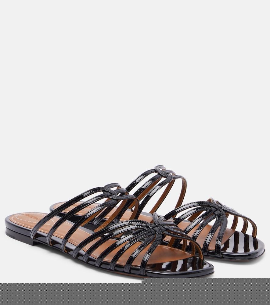 zimmermann aura patent leather sandals