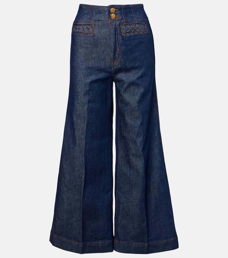zimmermann awaken high-rise flared jeans