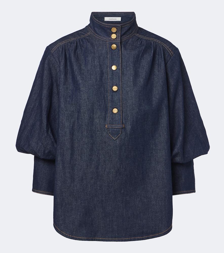 zimmermann denim blouse