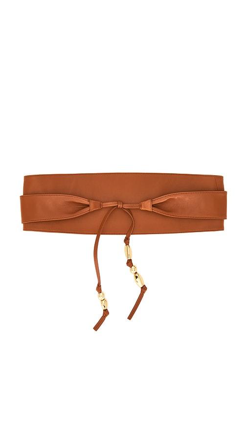 zimmermann foam pebbles wrap belt in rust. - size m/l (also in s/m)