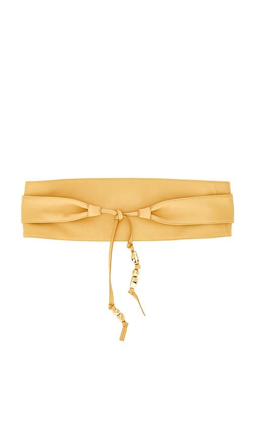 zimmermann foam pebbles wrap belt in tan. - size m/l (also in s/m, xs/s)