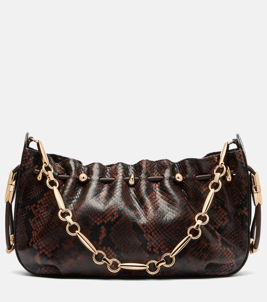 zimmermann halcyon snake-effect leather shoulder bag