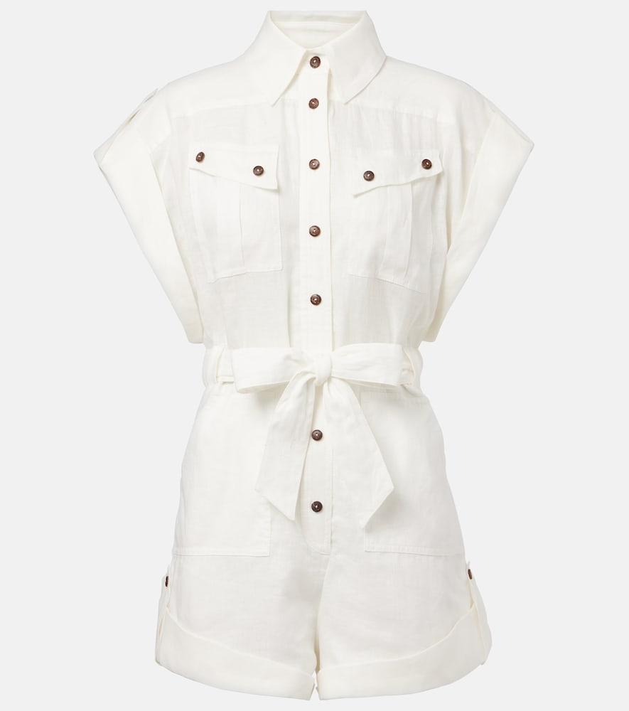 zimmermann linen playsuit
