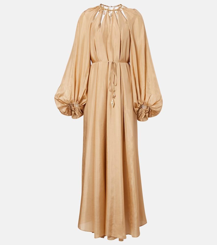 zimmermann mahon embellished silk maxi dress