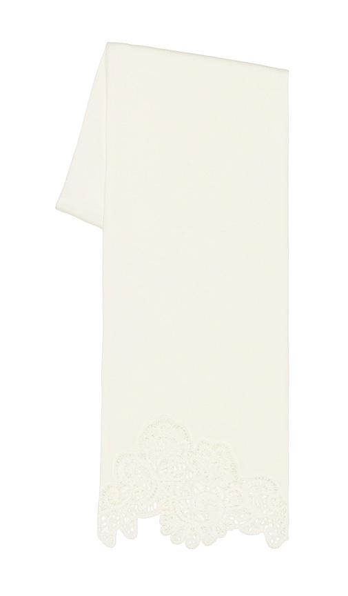 zimmermann merino lace scarf in cream.