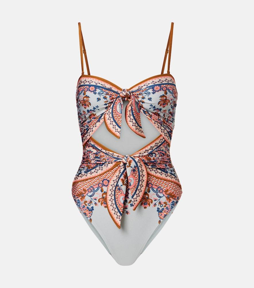 zimmermann printed swimsuit