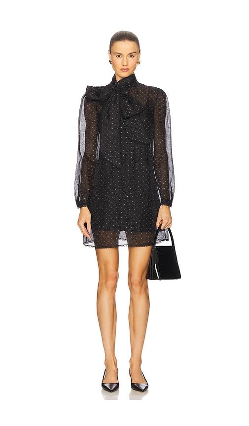 zimmermann pussybow mini dress in black. - size 0/xs (also in 2/m)