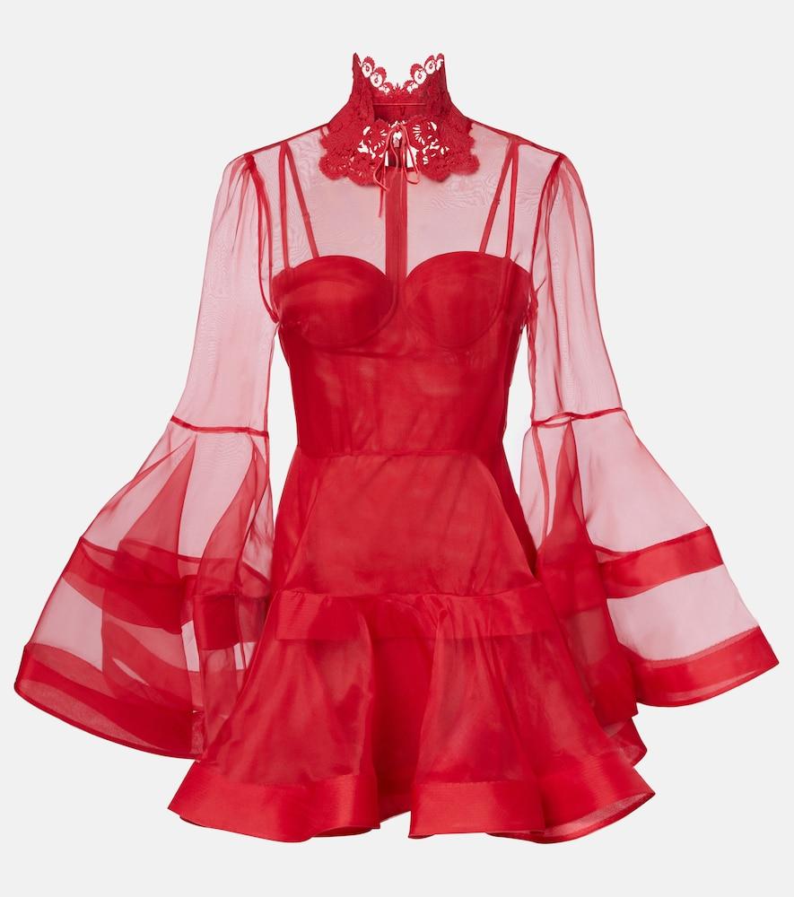 zimmermann rebellion silk minidress