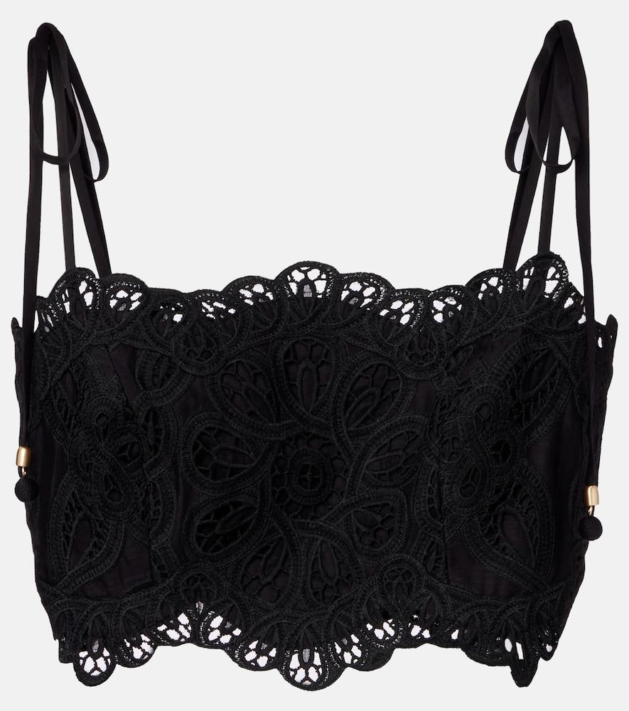 zimmermann rhiannon embroidered cotton top