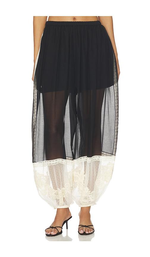 zimmermann roselight harem pant in black. - size 1/s (also in 2/m)