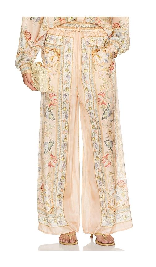 zimmermann roselight relaxed pant in pink. - size 1/s (also in 4/xl)