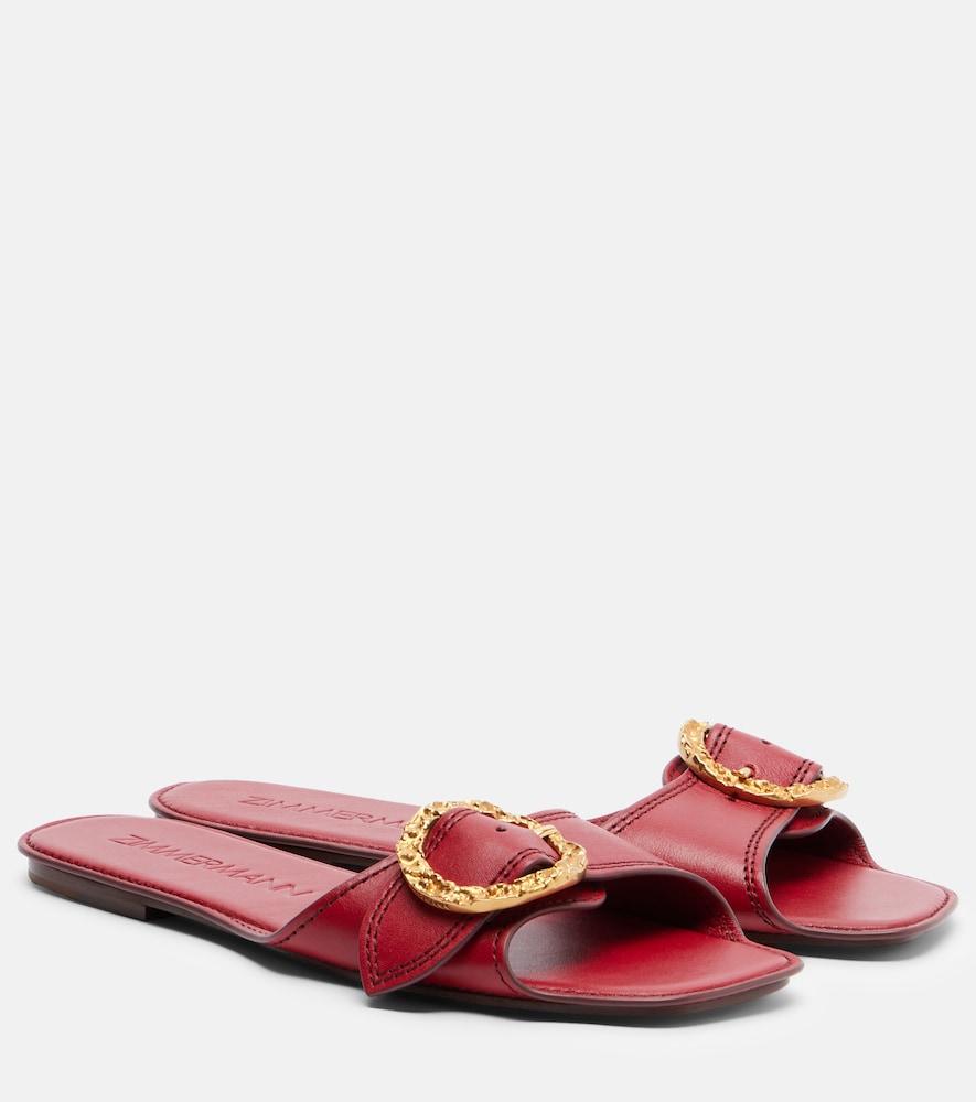 zimmermann solena leather slides