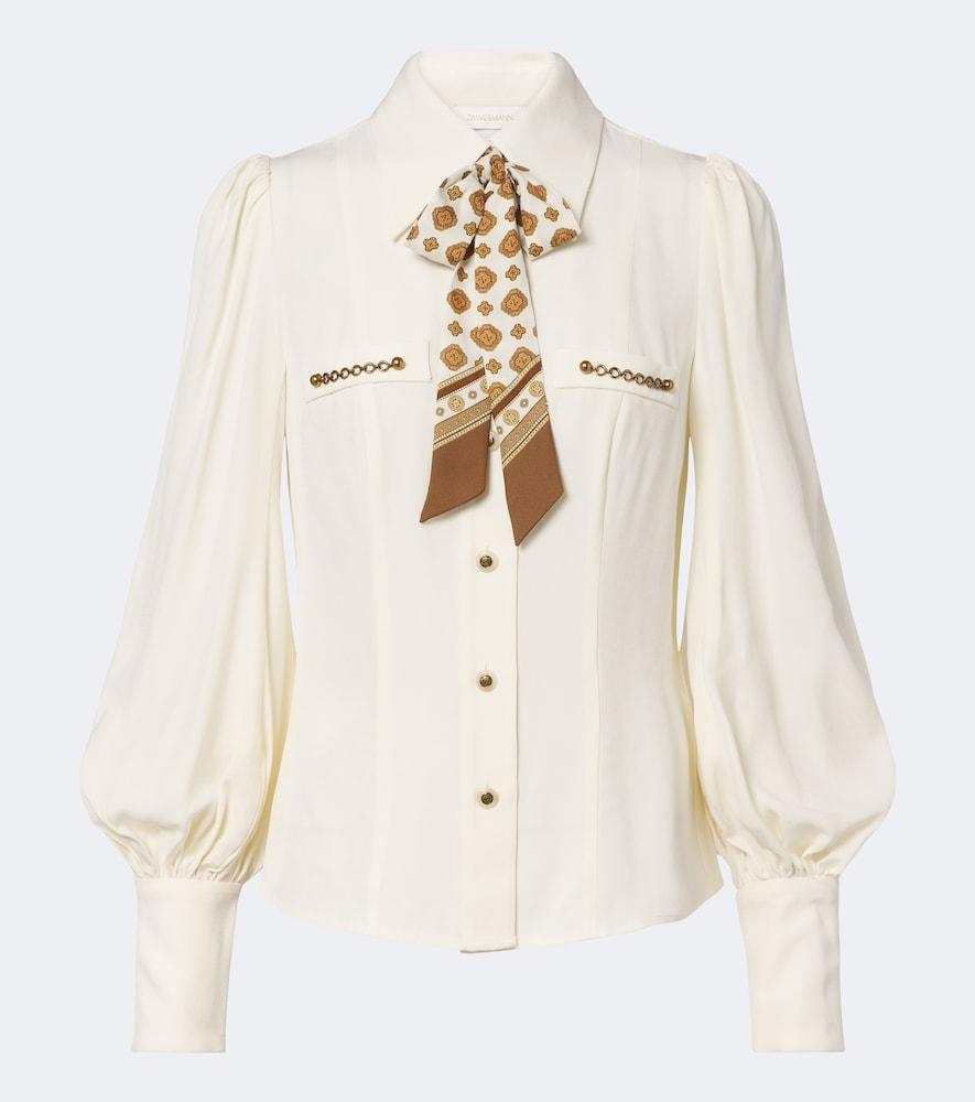 zimmermann utility tie-neck blouse