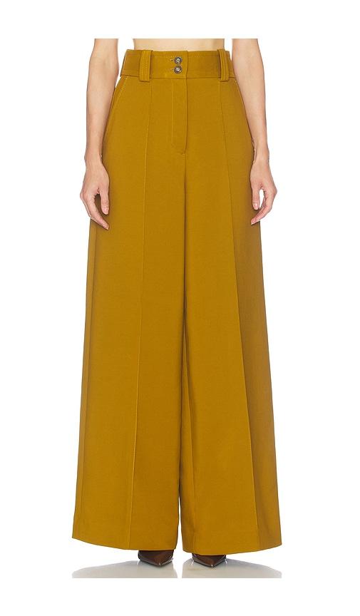 zimmermann valiant wide leg pant in green. - size 0/xs (also in 1/s, 2/m, 3/l)