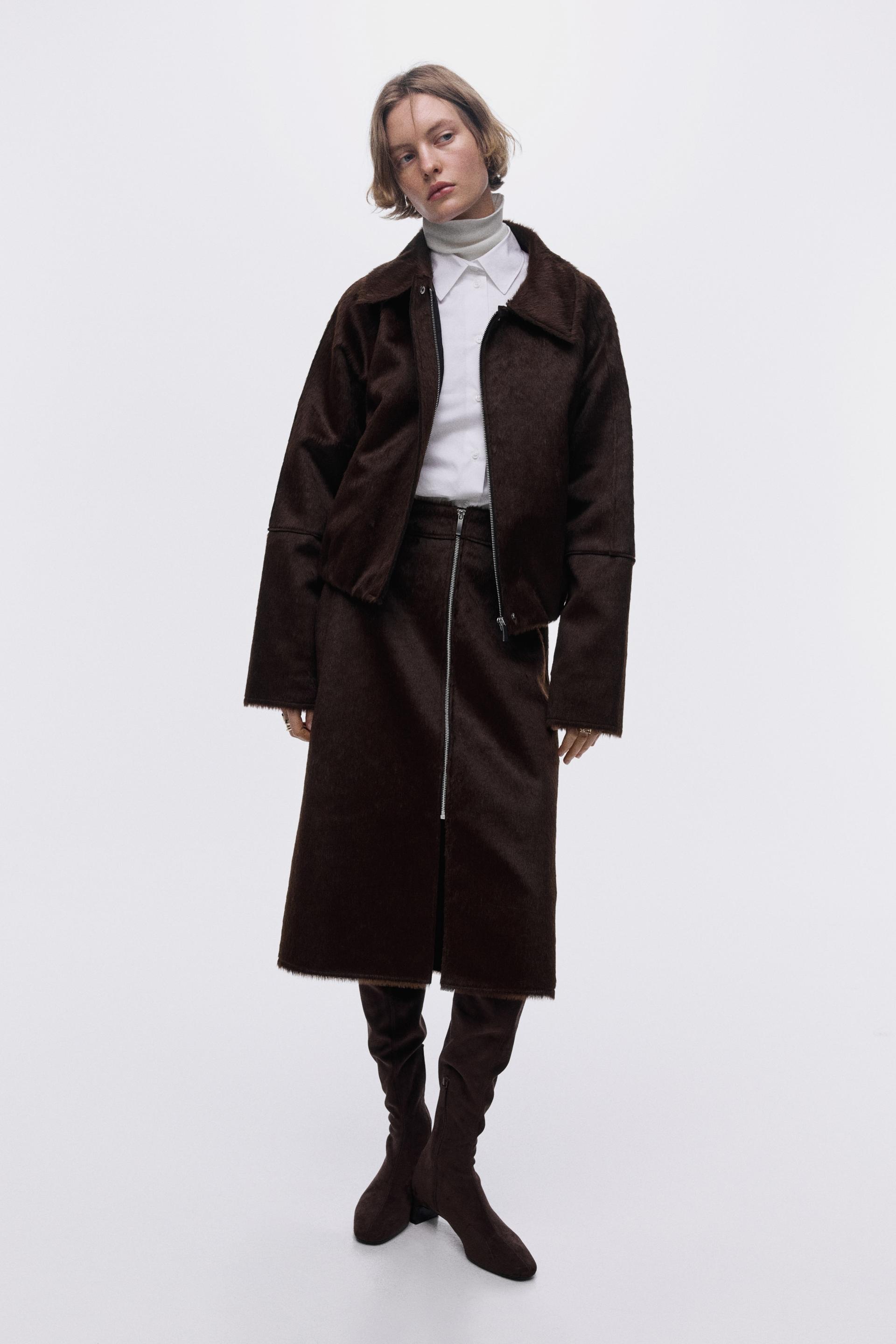 zip-front skirt